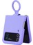 Qichengda Z Flip 3 Case Için Samsung Galaxy Z Flip 3 Parmak Yüzükü Liquid Silica Gel Silicone Koruma Mobil Telefon Davaları Cep Telefonu Kılıfları (Yurt Dışından) 1