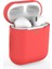Simple Protective Case Is Suitable For Apple Wireless Bluetooth Headset Silicone Anti Falling Protective Case 1 / 2 Generation Universal Case（red） (Yurt Dışından) 1