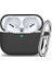 Pro Case Cover With Keychain, Full Protective Silicone Skin Accessories For Women Men Girl With Apple 2019 Latest Pro Case, Front LED Visible-Black (Yurt Dışından) 1