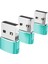 3pcs Type-C 3.1-Usb 2.0 Adaptör Şanzımanı Yeşil Kulaklıklar Için (Yurt Dışından) 3