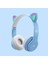 Kablosuz Bluetooth Kulaklık Kedi Kulak Oyun Kulaklığı Glow Işık Kask Sevimli Spor Müzik Kulaklık Çocuklar Için Kız Hediyeler (Yurt Dışından) 4