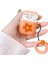 Compatible With Case Cute Cartoon Flower Pattern Girls Woman Soft Silicone Shockproof Keychain Design Cover For 1 &2-Orange (Yurt Dışından) 1