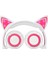 Wireless Bluetooth Cat Ear Bluetooth Headset, Adjustable Headset Cute LED Flash Wireless Foldable Headset For Office Work/sports/school/travel (Yurt Dışından) 1