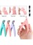 Pembe 02 U-Şekilli Tırnak Makası Tırnak Sanat Makası Giyotin Makas Fransız Yanlış Nail Ipuçları Kenar Kesiciler Çelik Kesiciler Tırnak Araçları Kesme (Yurt Dışından) 2