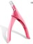 Pembe 13*7.8 cm U Şekilli Yanlış Akrilik Ipuçları Makas Giyotin Kırmızı/pembe Yuvarlak/kare Shapemake Manikür Araçları Tırnak Makası Kesici (Yurt Dışından) 1