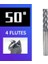 D8XD8X60L,1 Adet 4FX50 Freze Kesicisi Karbür Uç Alaşımlı Kaplama HRC50/60/65 Tungsten Çelik Alet Cnc Makineleri Araçları Torna 2/3/4 Flüt Karbür Değirmen (Yurt Dışından) 1