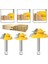 3 Adet 8mm Shank 8mm Shank 45 Derece Kilit Gönye Yönlendirici Bit Freze Kesicisi Zıvana Ağaç Işleme Aleti Ahşap Kesme Karbür Alaşım 6/6.35MM 1-1/2 (Yurt Dışından) 1