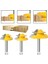 3 Adet 8mm Shank 8mm Shank 45 Derece Kilit Gönye Yönlendirici Bit Freze Kesicisi Zıvana Ağaç Işleme Aleti Ahşap Kesme Karbür Alaşım 6/6.35MM 1-1/2 (Yurt Dışından) 4