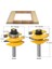 2 Adet 8mm Shank Yüksek Kaliteli Yükseltilmiş Panel Dolap Kapı Yönlendirici Bit Seti-3 Bit Ogee Ağaç Işleme Kesici Ağaç Işleme Freze Uçları (Yurt Dışından) 1
