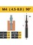 M4 4.5-8 90H Koni Delme Aracı Havşa Büküm Adım Matkap Çift Kesme Ucu Metal Için Hss 90° 180° M3 M4 M5 M6 M8 M10 M12 Adım Matkap Ucu (Yurt Dışından) 1