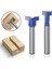 2 Adet 6.35MM Sap 6mm 1/4 Inç Shank T-Yuvası Kesici Yönlendirici Ucu Seti Anahtar Delikli Delik Matkap Uçları Altıgen Cıvata T Planya Freze Kesicisi Ahşap Ağaç Işleme Aletleri (Yurt Dışından) 2