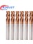 5R0.5X13X6DX50L Augusttool Köşe Yarıçapı End Mill Cnc R Boğa Burun Freze Kesicisi Tungsten Karbür Çelik Metal Yönlendirici Aracı R0.5 R1 4 Flüt (Yurt Dışından) 3