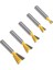5 Adet 8mm Sap 14 Derece Çubuk Kırlangıç Ahşap Yönlendirici Bit Kırlangıç Kuyruğu Ağaç Işleme Gravür Freze Araçları Ahşap Kesici 6/6.35/8/12/12.7mm Shank (Yurt Dışından) 4