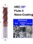 6X6X50L 4F55C Mzg Hrc 45 55 65 2 Kenar 4 Flüt Kare Freze Kesicisi Titanyum Işleme Cnc Sert Alaşım Karbür Aracı Tungsten Çelik Parmak Freze (Yurt Dışından) 1