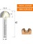 6.35X15.9 Arden Çekirdek Kutu Bit Karbür Yuvarlak Alt Oluk Freze Kesici Yarıçapı Küresel Burun Ağaç Işleme Yönlendirici Bit Yarı-Dairesel Cnc Bit (Yurt Dışından) 1