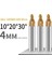 R0.3X10X20.4X4X50 Konik Bilyalı Kesici Kaplama 4 Saplı 2°30°10°40°50°60° Alaşımlı Matkap Pah Pah Oyma Makinesi Spiral Tungsten Çelik Uçlu Milli (Yurt Dışından) 1