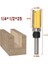 25MM 1/4 6.35MM Shank Gömme Trim Yönlendirici Bit Desen Bit Üst Alt Rulman Bıçağı Şablonu Ahşap Freze Kesici Marangoz (Yurt Dışından) 1