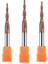 1 Adet R0.25X20.5CX4DX50L Tungsten Karbür 2 Flüt Konik Bilyalı Uçlu Freze 3.175-6MM Shank Tısın Kaplamalı 3D Gravür Freze Kesicisi Ağaç Işleme Oyma (Yurt Dışından) 5