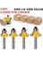 6mm Şaft No2 1/4 "8mm 6mm Shank Yuvarlak Kenar Yönlendirici Bit Yarıçapı 1/8" 1/4 "1/2" 3/8 "ağaç Işleme Freze Kesicisi Karbür (Yurt Dışından) 3