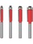 6mm Shank No3 4 Adet 1/4 Inç Shank Düz Gömme Trim Ahşap Yönlendirici Bit Üst Rulman ile 6mm 6.35MM 8mm Shank Zıvana Ağaç Işleme Için Kesici Aletler (Yurt Dışından) 3