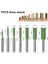 7 Adet 6.35MM Sap 1-7 Adet 6mm 1/4 Inç Sap Tek, Çift Flüt Düz Uçlu Freze Ahşap Için Kesici Tungsten Karbür Yönlendirici Bit Doğrama Aleti (Yurt Dışından) 4