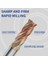 4f D4XD4X50L 1 Adet HRC60 1mm 3mm 5mm 8mm 10MM 12MM 16MM 20MM Karbür Frezeler 4 Flüt Tungsten Çelik Freze Kesici End Mill Kesici Cnc Araçları (Yurt Dışından) 2