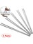 Kırmızı 5 Çift Yemek Çubukları 304 Paslanmaz Çelik Kaymaz Çubuk Metal Suşi Çubukları Kore Japon Gıda Çin Yemek Çubukları (Yurt Dışından) 4