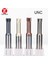 Unc2-56 Titanyum Alaşımlı Cnc Karbür Amerika Unc Kesici Üç Diş Konu Freze Kesici Unc3/8-16 Alüminyum Çelik Için Tungsten Çelik Parmak Freze Işleme (Yurt Dışından) 2