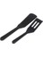 Siyah 2 Adet Silikon Spatula Seti Bisküvi Spatula Kızarmış Yumurta Spatula Biftek Spatula Tava Küçük Spatula Mutfak Aracı Pişirme Tencere Seti (Yurt Dışından) 1