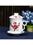 T Mavi ve Beyaz Porselen Ofis Çay Fincanları Kapaklı Filtre Yaratıcı Seramik El-Boyalı Su Bardakları Ev Drinkware Hediyeler (Yurt Dışından) 2
