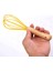 8 Inç Manuel Yumurta Çırpıcı Ahşap Saplı Silikon Mikser Yumurta Çırpıcı Çırpma Mutfak Alet Yumurta Krem Karıştırma Mutfak Pişirme Pasta Araçları (Yurt Dışından) 5