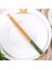 Yeşil 1 Çift Doğal Bambu Çubuklarını Yeniden Kullanılabilir Geleneksel El Yapımı Çin Klasik Ahşap Çubuklarını Suşi Mutfak Aracı 24 cm Tencere (Yurt Dışından) 1