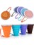 Kahverengi 270ML 270ML Katlanır Bardaklar Bpa Ücretsız Gıda Sınıfı Su Bardağı Seyahat Silikon Geri Çekilebilir Renkli Taşınabilir Açık Kahve Handcup Malzemeleri (Yurt Dışından) 3