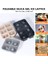 6 DELIKGB-9.6X7.6X3CM 4/6/8 Izgara Büyük Buz Kalıbı Kalıp Kutusu Büyük Gıda Sınıfı Silikon Buz Küpü Kare Tepsi Kalıp Diy Bar Pub Şarap Buz Blokları Makinesi Modeli (Yurt Dışından) 2
