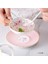 H04 Avrupa Tarzı Çiçek Tasarım Kahve Seti 150 ml Çay Seti Phnom Penh Seramik Kahve Fincanı ve Çay Saati Için Tabak Kemik Çini (Yurt Dışından) 2