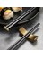 Stil 2 5 Çift Japon Çin Yemek Çubukları Suşi Çubukları Yeniden Kullanılabilir Metal Kore Yemek Çubukları Seti Sağlıklı Alaşım Sofra Palillos Chinos (Yurt Dışından) 2