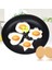 Round-1pcs Yapışmaz Paslanmaz Çelik Kızarmış Yumurta Kalıp Saplı Yuvarlak Gözleme Kalıp Kızarmış Yumurta Şekillendirici Gözleme Kalıp Omlet Kalıp Pişirme Aracı (Yurt Dışından) 1