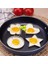 Round-1pcs Yapışmaz Paslanmaz Çelik Kızarmış Yumurta Kalıp Saplı Yuvarlak Gözleme Kalıp Kızarmış Yumurta Şekillendirici Gözleme Kalıp Omlet Kalıp Pişirme Aracı (Yurt Dışından) 3