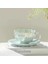 Gök Mavisi 200-400 ml Petal Kahve Fincanı Seramik Fincan ve Tabak Seti Avrupa High-End Zarif Ikindi Çayı Çiçek Çayı Bardağı Süt Kupası (Yurt Dışından) 1
