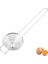 Gümüş Yumurta Sarısı Ayırıcı Uzun Saplı Yumurta Sarısı Filtresi Sarısı Beyaz Ayırıcı Aracı Bıldırcın Yumurtası Soyucu Gıda Sınıfı Paslanmaz Çelik (Yurt Dışından) 1