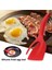 Siyah Kavrama ve Çevirme Maşa Gözleme Tost Omlet Devrilmiş Spatula Kızarmış Yumurta Biftek Yapışmaz Isıya Dayanıklı 2 In 1 Mutfak Aletleri (Yurt Dışından) 5