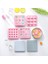 Pembe 2.4 cm 9 Delik Ev Yapımı Mini Buz Hokeyi Kalıbı Ev Mutfak Eşyaları Kapaklı Çikolata Inci Akış Kalp Dolum Kalıp Topu Kalıp Çikolata Kalıp (Yurt Dışından) 3