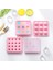 Pembe 2.4 cm 9 Delik Ev Yapımı Mini Buz Hokeyi Kalıbı Ev Mutfak Eşyaları Kapaklı Çikolata Inci Akış Kalp Dolum Kalıp Topu Kalıp Çikolata Kalıp (Yurt Dışından) 5