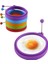 Kırmızı Silikon Kızarmış Yumurta Gözleme Halkası Omlet Kızarmış Yumurta Yuvarlak Şekillendirici Yumurta Kalıp Pişirme Kahvaltı Kızartma Tavası Fırın Mutfak Aracı (Yurt Dışından) 2
