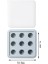 Mavi 2.4 cm 9 Delik Ev Yapımı Mini Buz Hokeyi Kalıbı Ev Mutfak Eşyaları Kapaklı Çikolata Inci Akış Kalp Dolum Kalıp Topu Kalıp Çikolata Kalıp (Yurt Dışından) 1