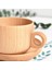 Set Ahşap Kahvaltı Kupa Kaşık ve Tabak Kayın Ahşap Öğleden Sonra Çay Süt Kahve Fincanı Ev Ofis Için Saplı Ahşap Plaka Coaster (Yurt Dışından) 5