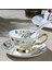 Stil 6 Porselen Kemik Çini Kahve Fincan ve Çay Tabağı Lüks Vintage Seramik Çay Takımları Modern Bardak Cafe Mutfak Eşyaları Drinkware Hediye (Yurt Dışından) 5