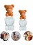 L 3D Teddy Bear Buz Kalıp Silikon Buz Yapım Makinesi Dıy Sabun Kalıp Dondurma Aracı Viski Şarap Kokteyl Kahve Suyu Kek Dekorasyon (Yurt Dışından) 4