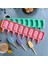 50 Adet Çubuk 8-Kavite Silikon Dondurma Kalıp Elmas Küçük Oval Dıy Ev Yapımı Popsicle Kalıpları Tatlı Buz Pop Lolly Maker Yeniden Kullanılabilir Aracı (Yurt Dışından) 5