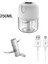 Beyaz 100ML 100/250ML Mini Elektrikli Sarımsak Kıyıcı USB Kıyma Makinesi Sarımsak Ezici Makinesi Dayanıklı Sebze Kırıcı Mutfak Alet Aracı (Yurt Dışından) 4